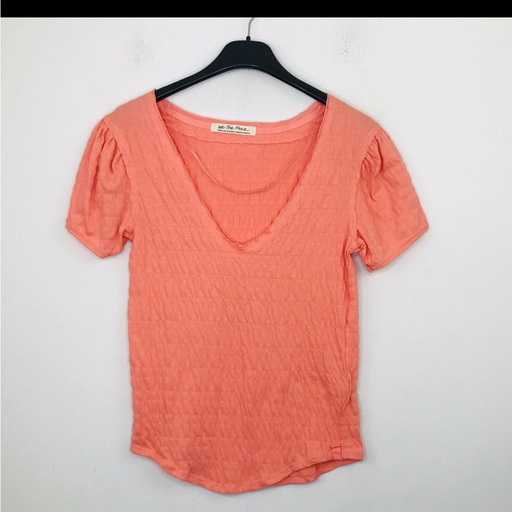 Free People We The Free Sugar Cube Top Coral Small